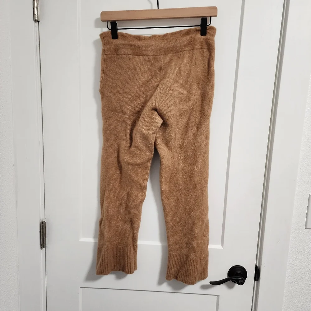 Everlane Cozy Stretch Wide Leg Sweatpants in Camel - Picture 6 of 11